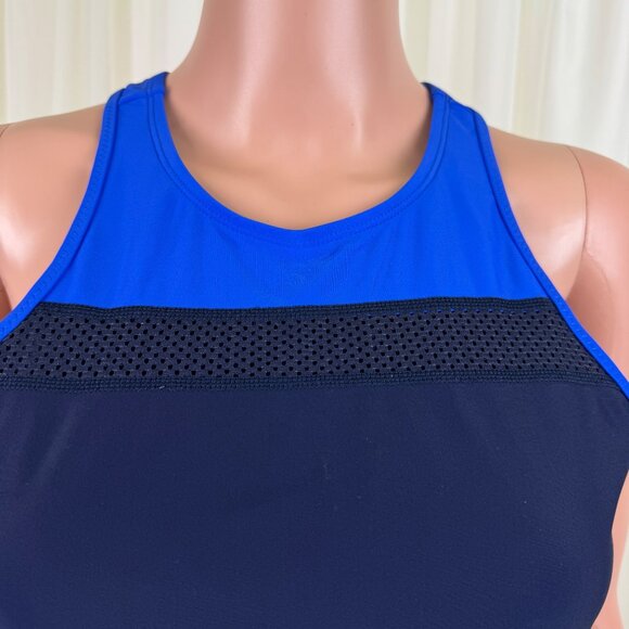 Athleta Colorblock Tri-ssential Tankini Tank Top Gym Workout Swim Run M - Picture 10 of 11